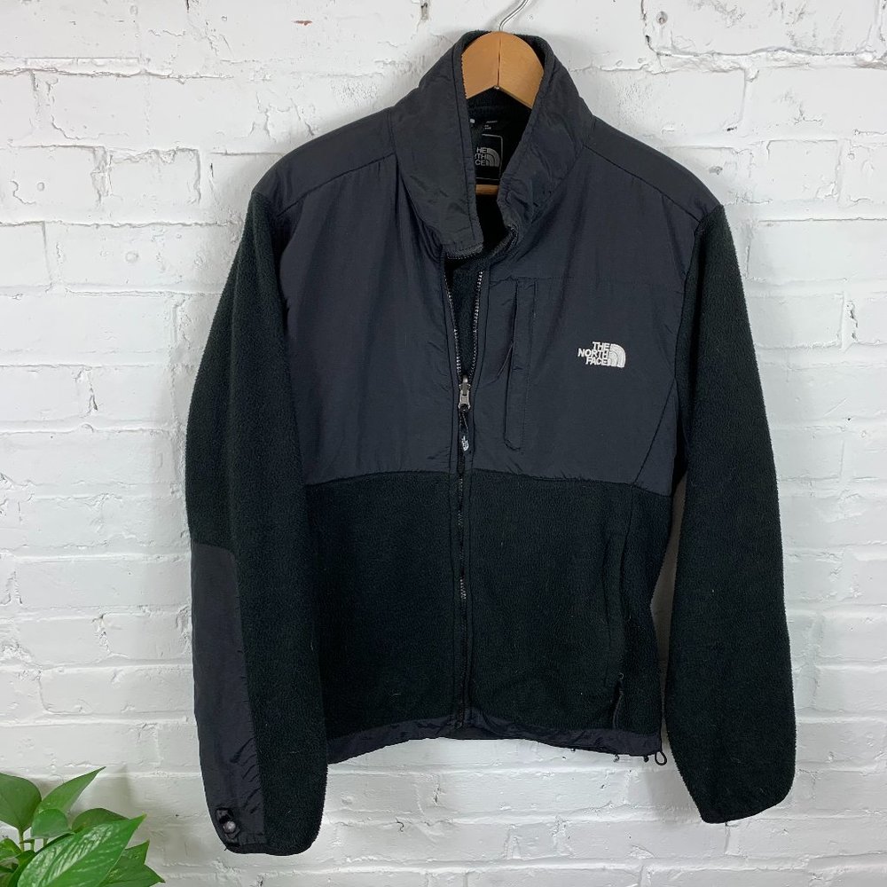 North Face Long Sleeve Fleece Jacket Black Size L